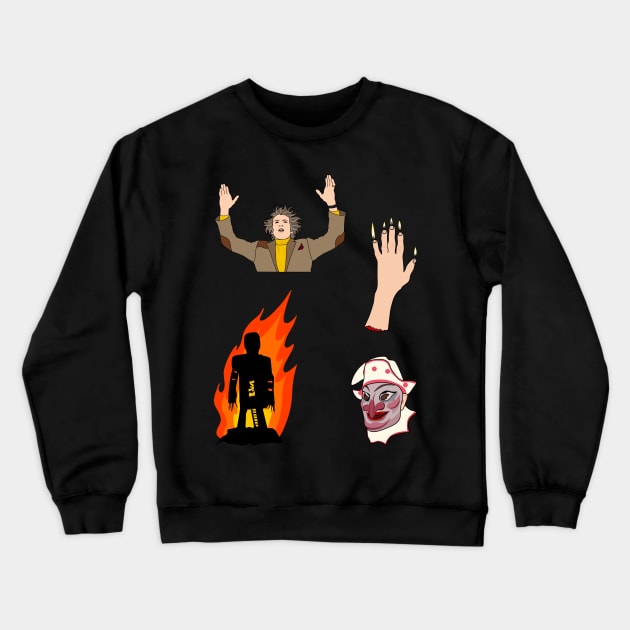 The Wicker Man | Sticker Set Crewneck Sweatshirt by Jakmalone